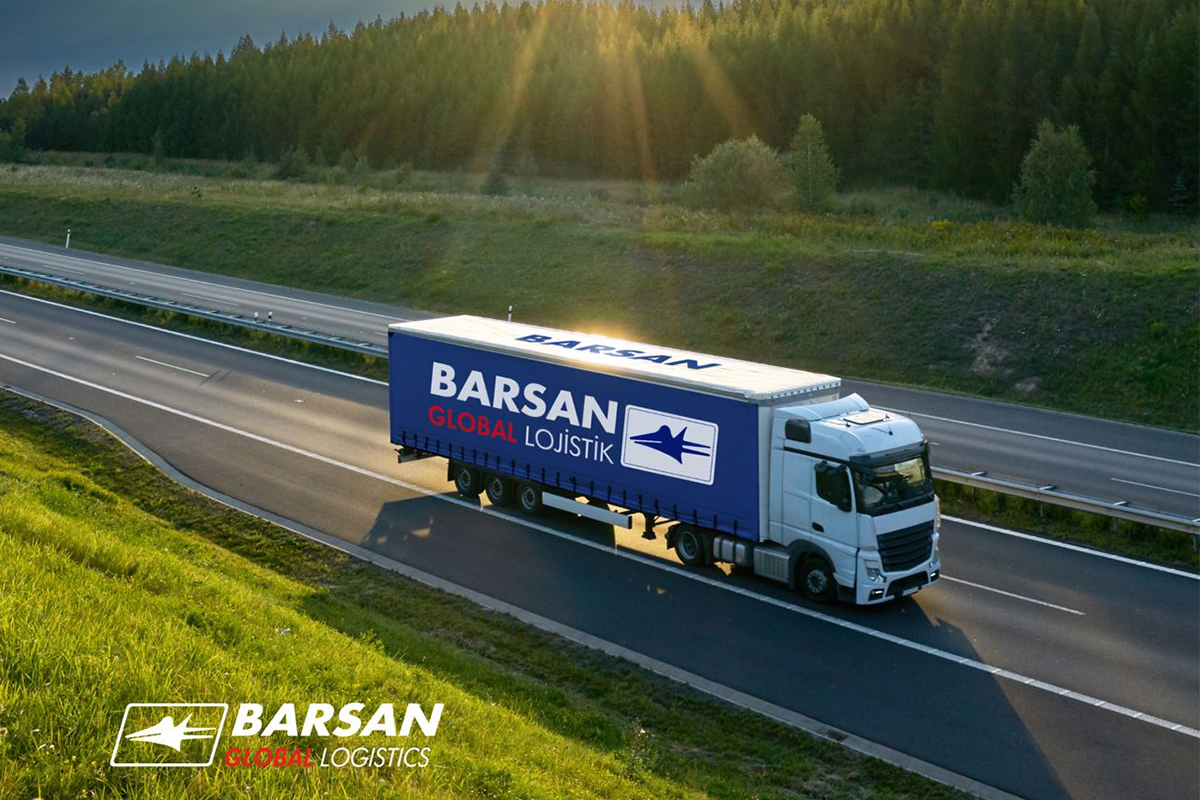 Image of a Barsan truck on the road
